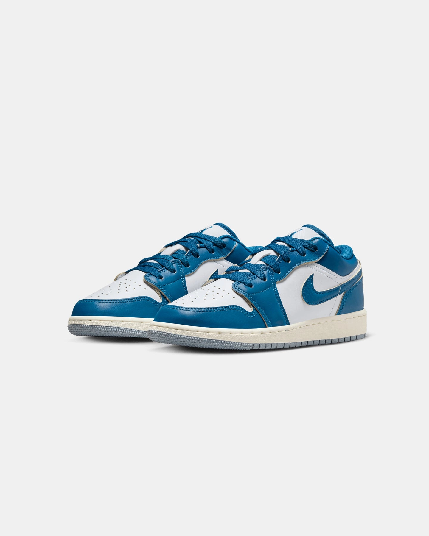 Quick Dry Interior Jordan Kids' Air Jordan 1 Low SE (GS) White/Industrial Blue