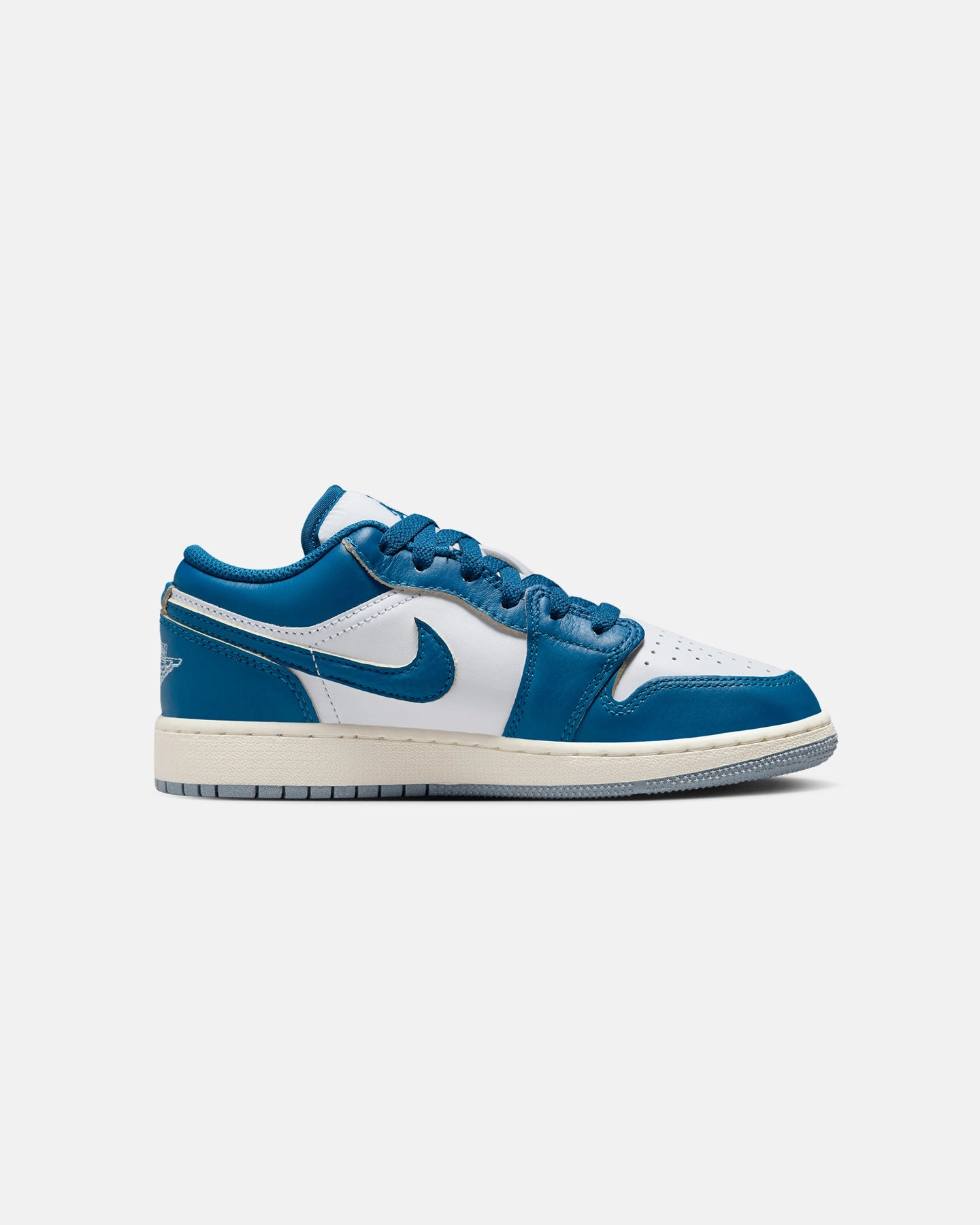Jordan Kids' Air Jordan 1 Low SE (GS) White/Industrial Blue Sporty lining