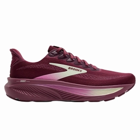 Dynamic Fit Collar Smart Moves Brooks Women's 120431 581 Ghost 17 Burgundy Pink Green Neutral Cushion Running Shoes