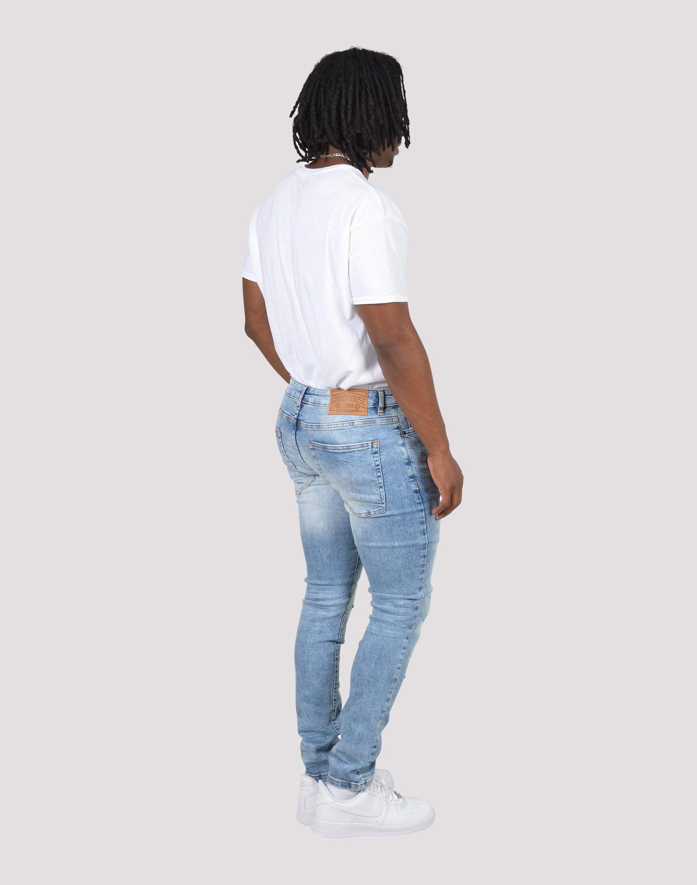 Abrasion Shield Toe Grindhouse Vintage Rip N Repair Denim Jeans