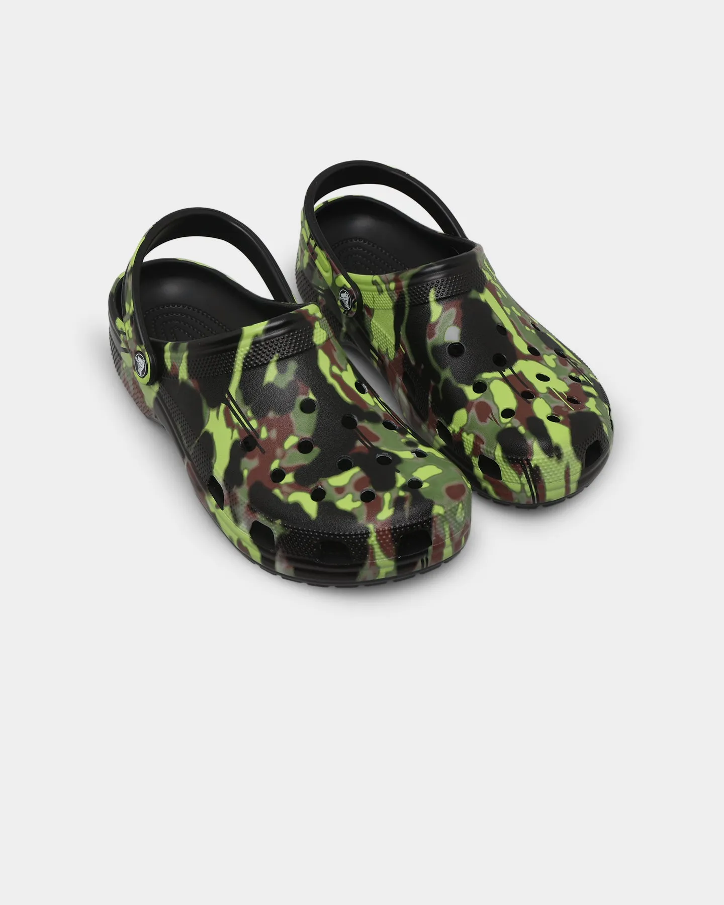 Unique Sole Crocs Classic Clog Spray Camo Black