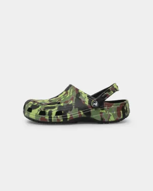 Functional Trusted Crocs Classic Clog Spray Camo Black