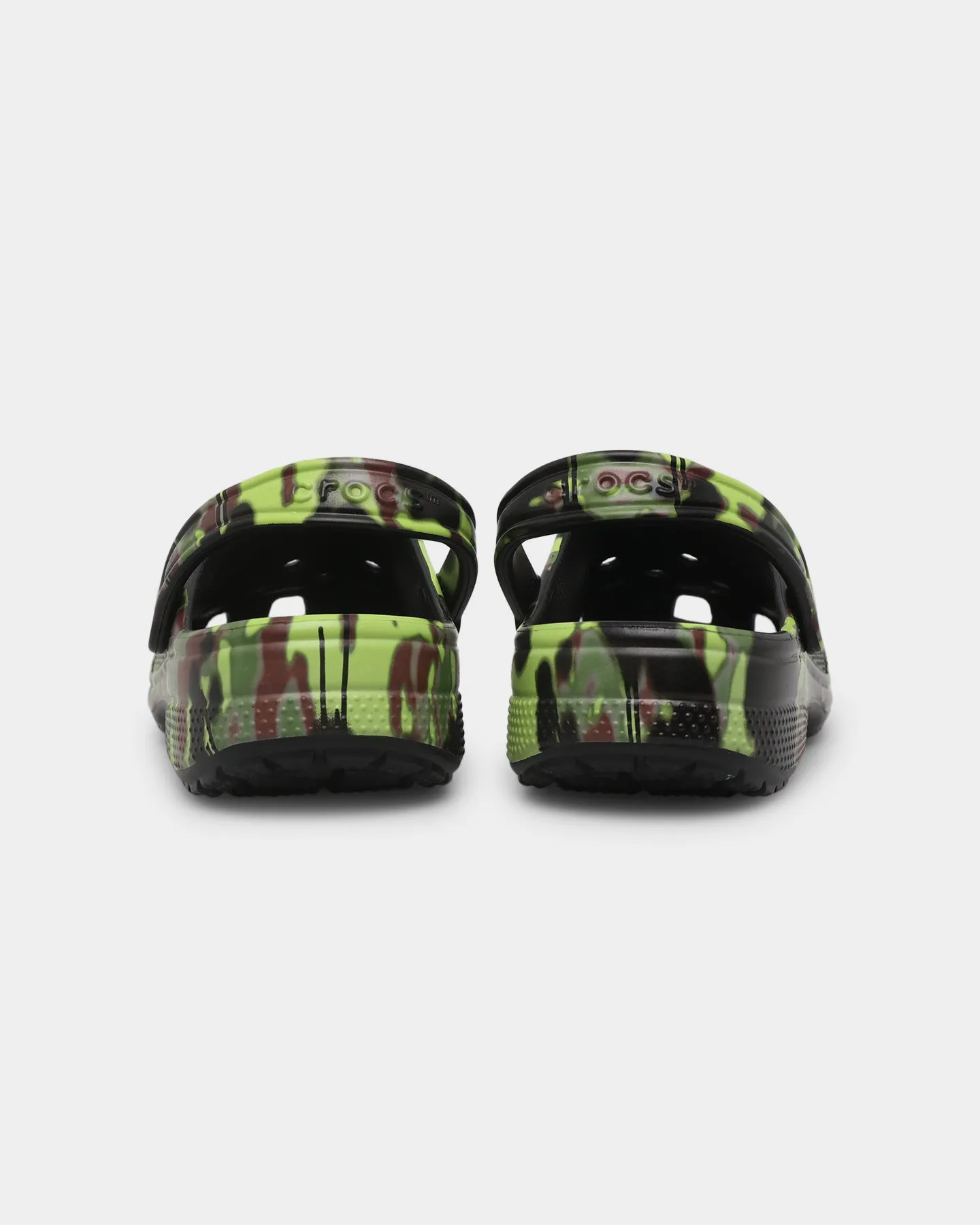 Crocs Classic Clog Spray Camo Black Foam Injection Molding