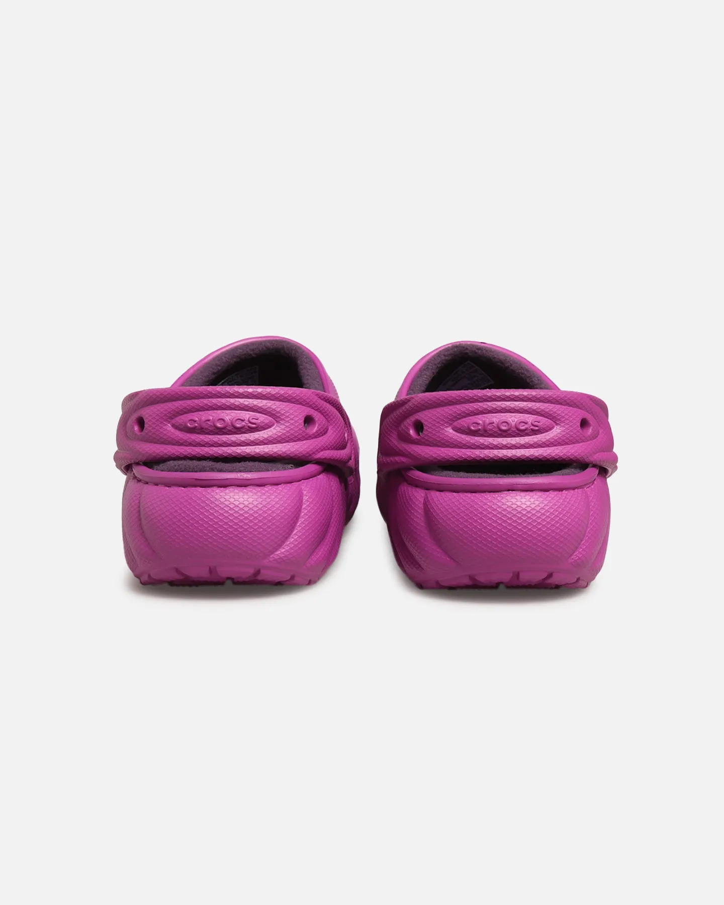 Everyday Footwear Cushioned Footbed Crocs Classic Lined Over Puff Clog Purple
