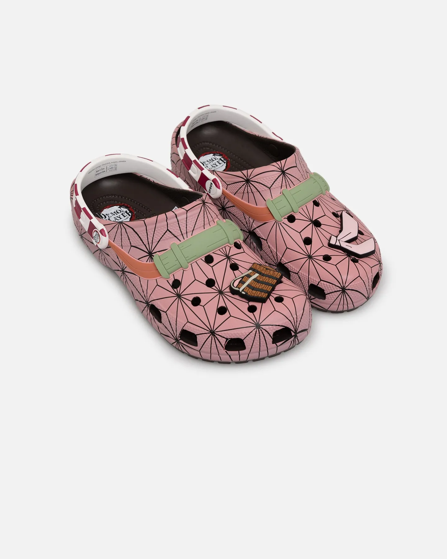 Crocs X Demon Slayer Nezuko Kamado Classic Clog Espresso Non   Skid Lightweight Comfort