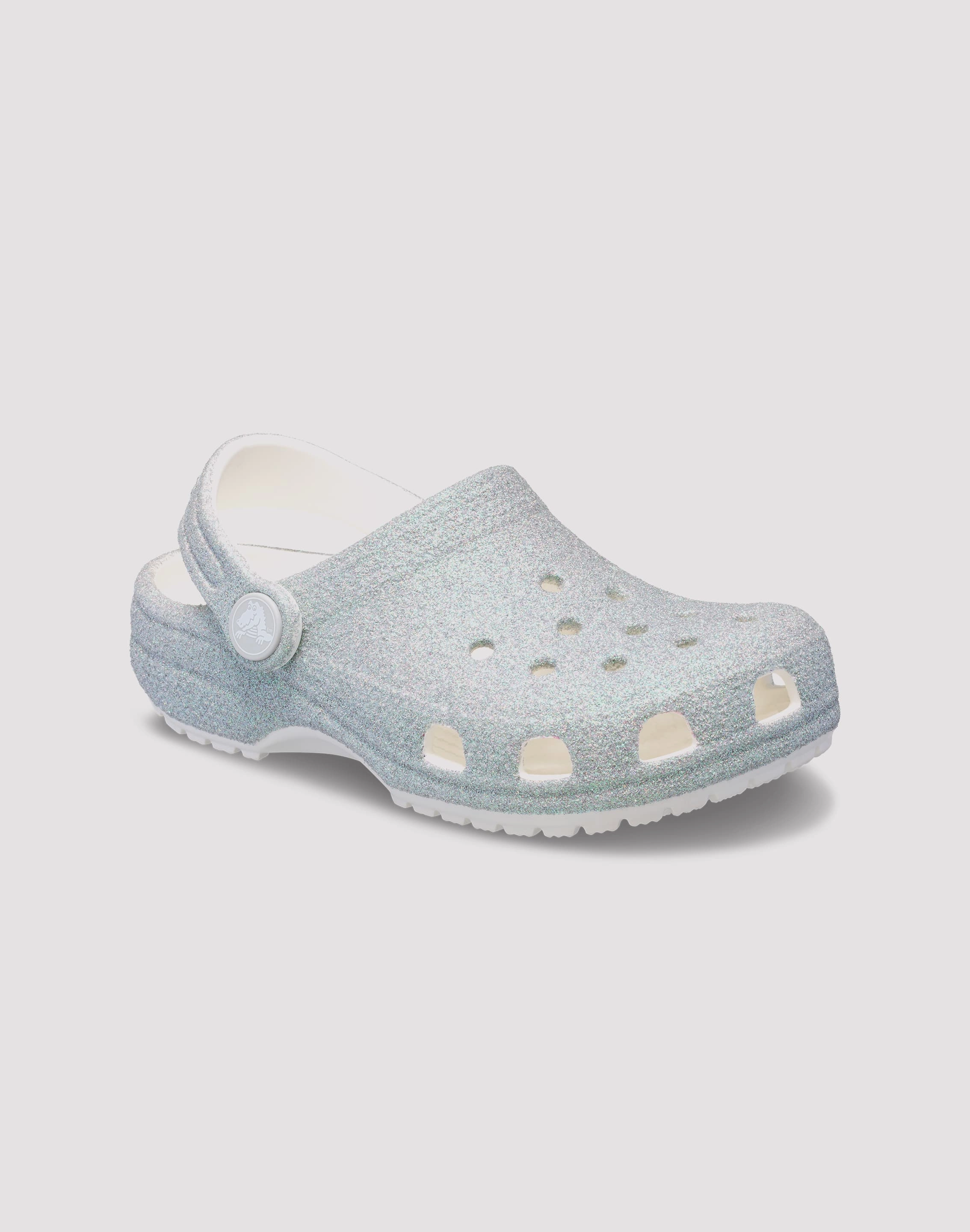 High Rebound Foam Crocs Classic Iridescent Grade School Girls' "Glitter" Clog