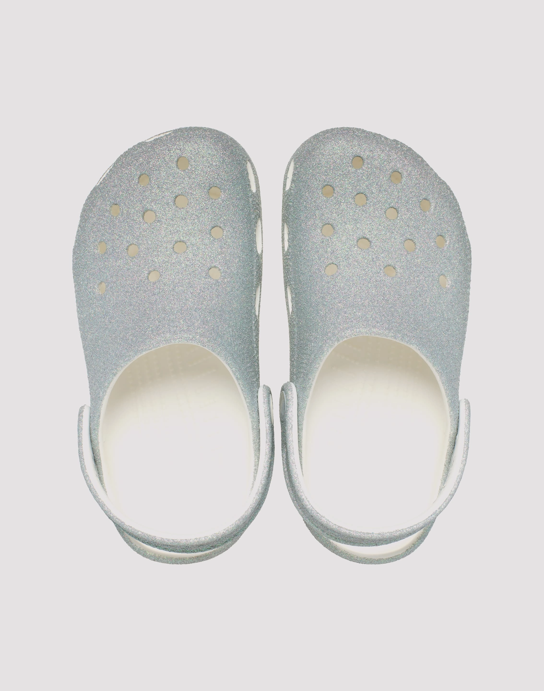 Crocs Classic Iridescent Grade School Girls' "Glitter" Clog Thermal Regulating Fabric