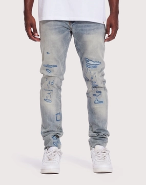 Easy - to - Clean Crysp Denim Atlantic Slim Light Wash Jeans