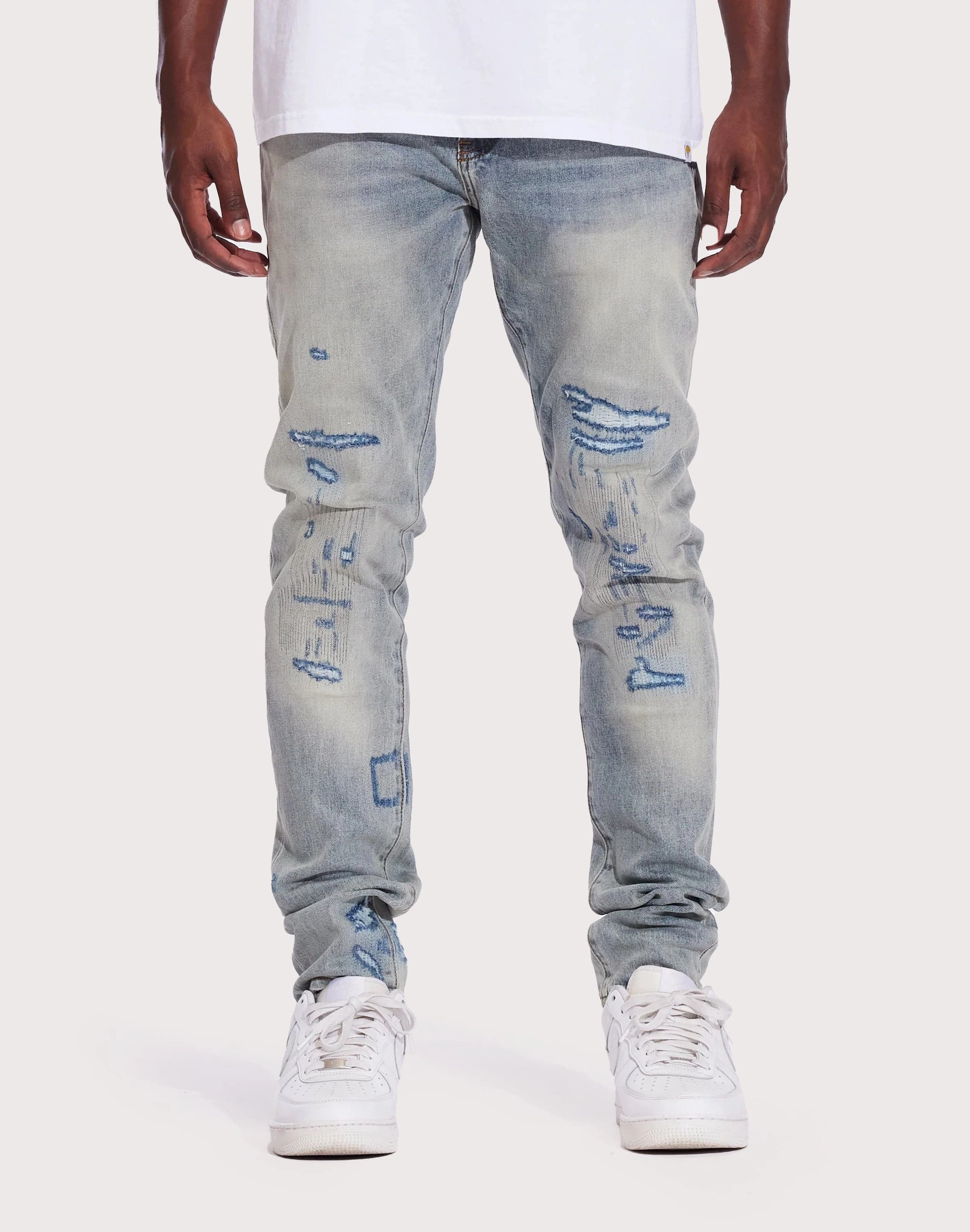 Easy - to - Clean Crysp Denim Atlantic Slim Light Wash Jeans