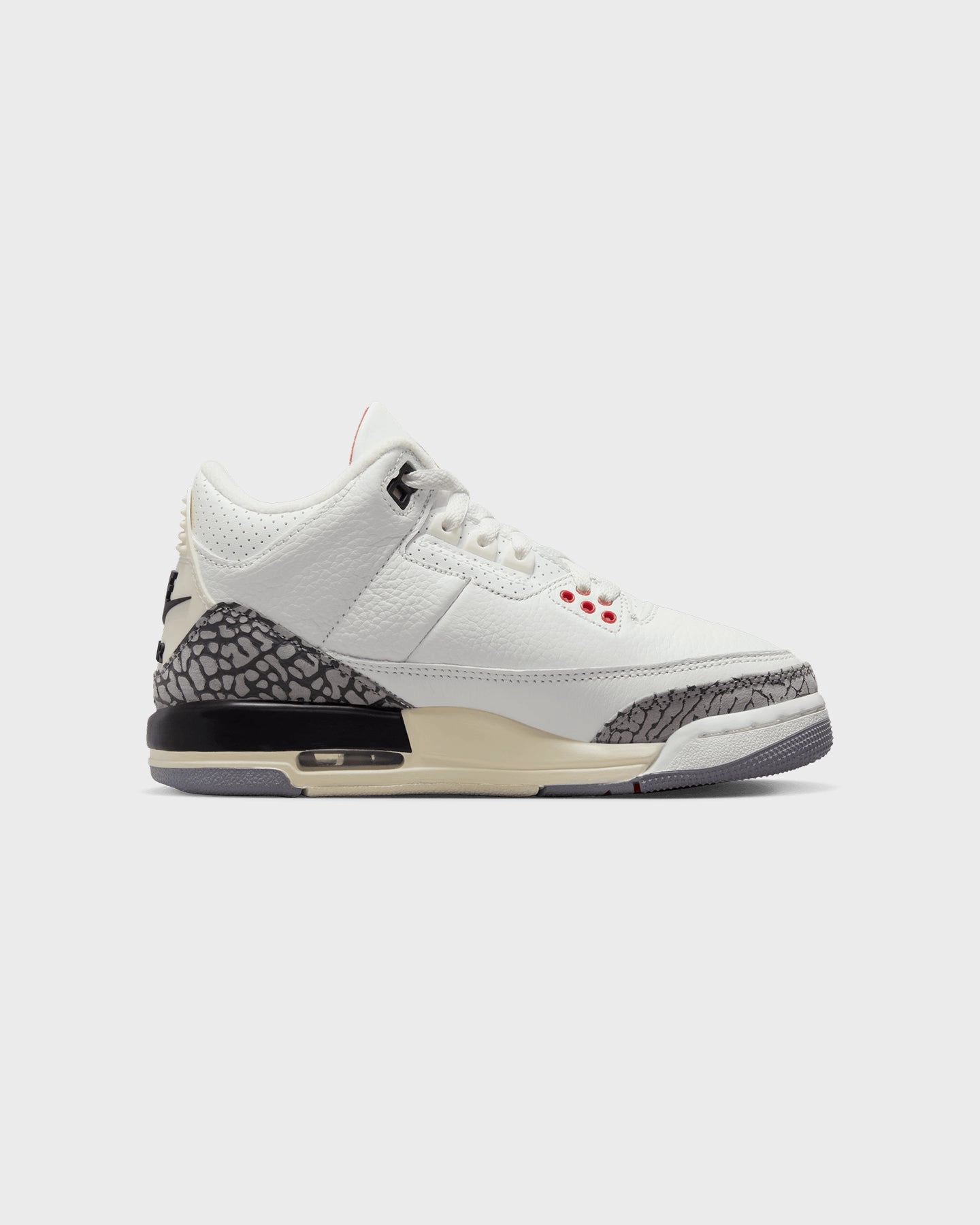 Muscle Friendly Light Impact Jordan Kids' Air Jordan 3 Retro (GS) 'White Cement' Summit White