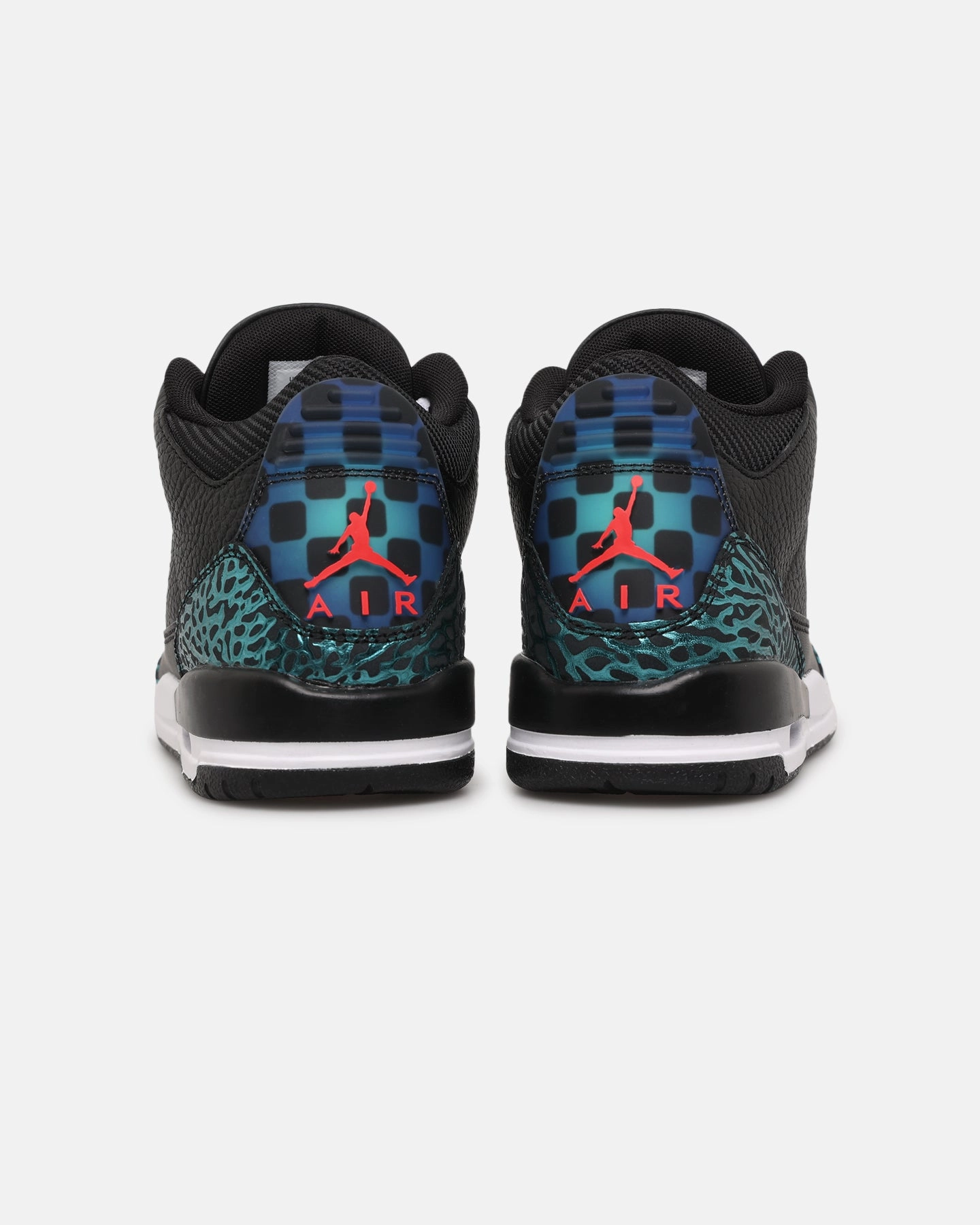 Stretch Knit Upper Stabilizing Plate Jordan Kids' Air Jordan 3 Retro "Moto" (GS) Black/Red