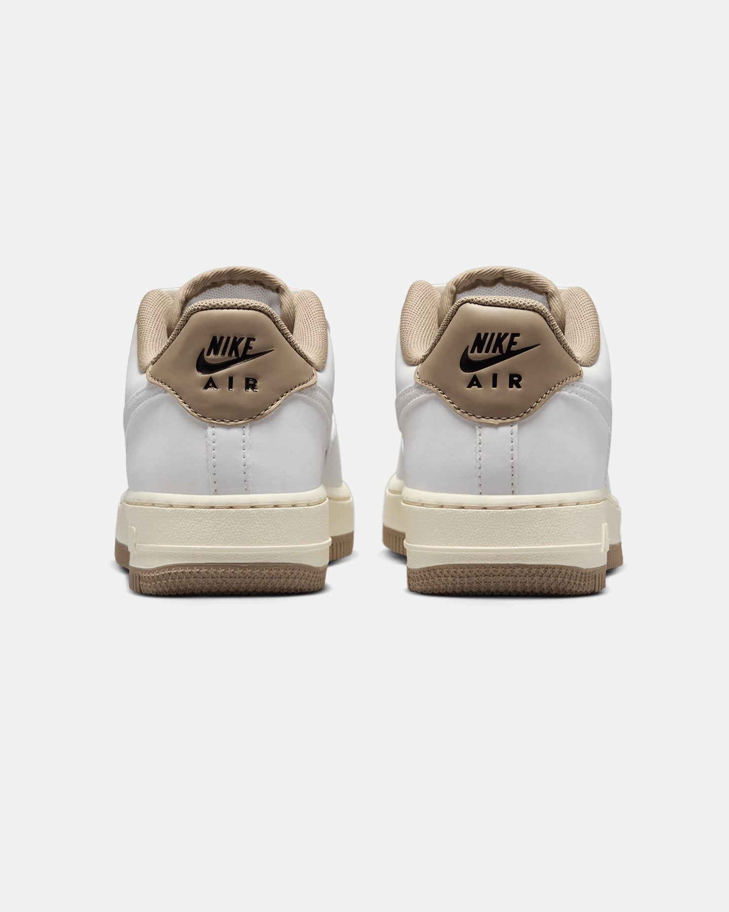 Shock Diffusing Nike Kids' Air Force 1 LV8 (GS) Summit White/Summit White-Khaki