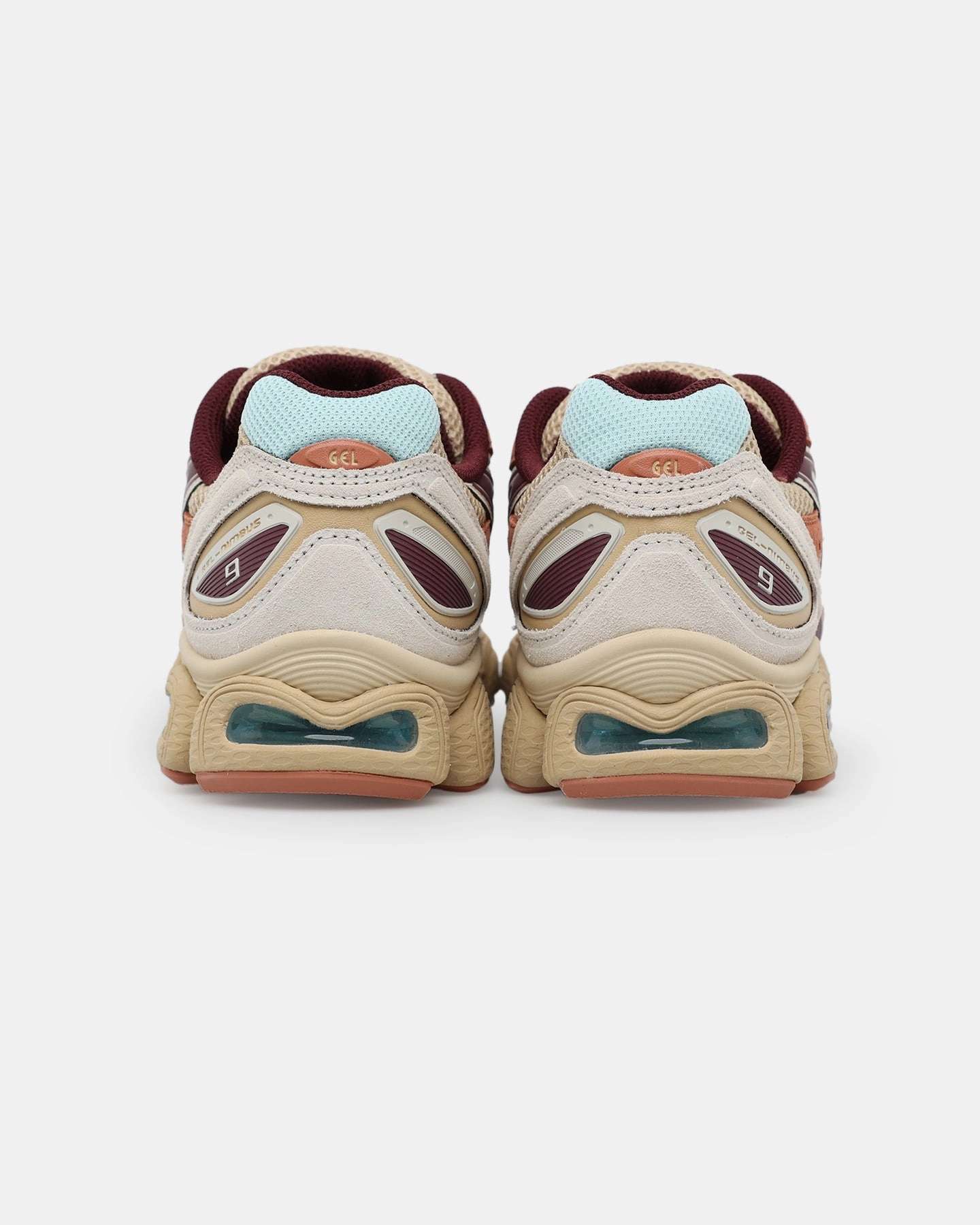 Vaporize Moisture Control Bold piece Asics Women's Gel-Nimbus 9 Dune/Port Royal