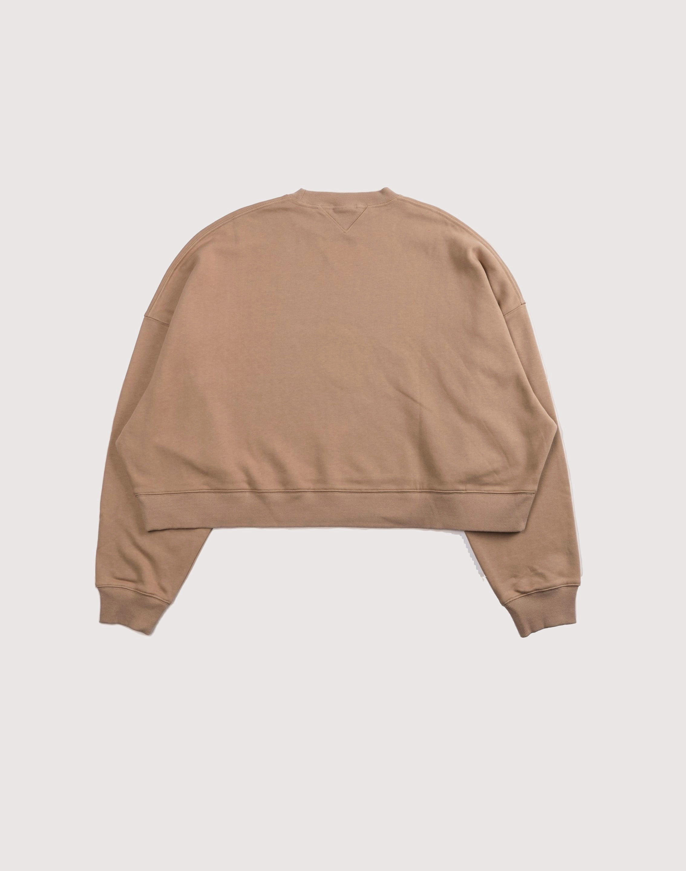 CIVIL CLOTHING Rose Year Cropped Sand Crew most polluted