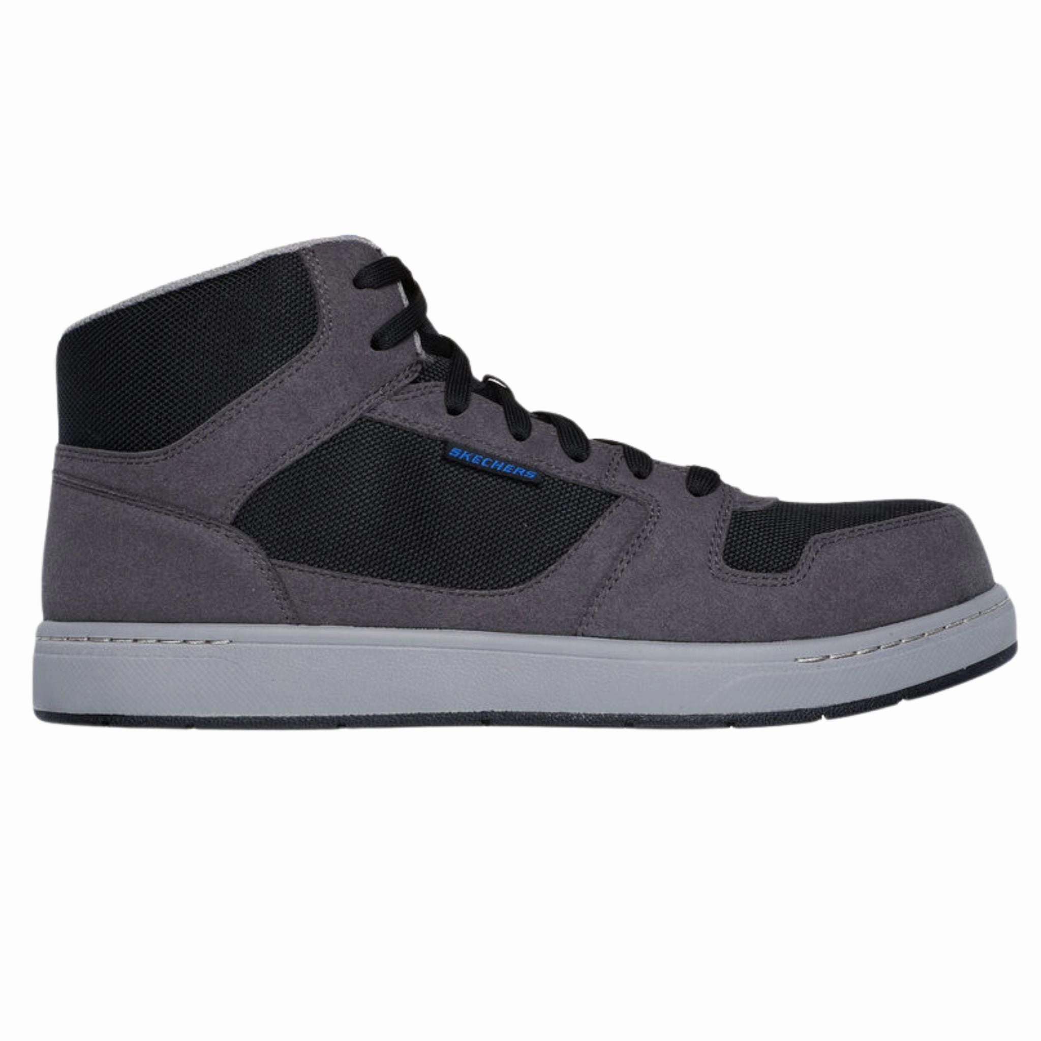 Handcrafted Stitching Skechers Men's 200242 Watab- Shred Shield Gray Black Safety Toe Metal Free Work Shoes