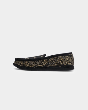 Goat Crew Bandana Slipper Black/Gold Tailored Comfort
