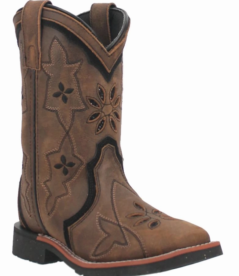 DAN POSY POSY YOUTH GIRLS WESTERN BOOTS DPC3924 Impact Dispersing Sole