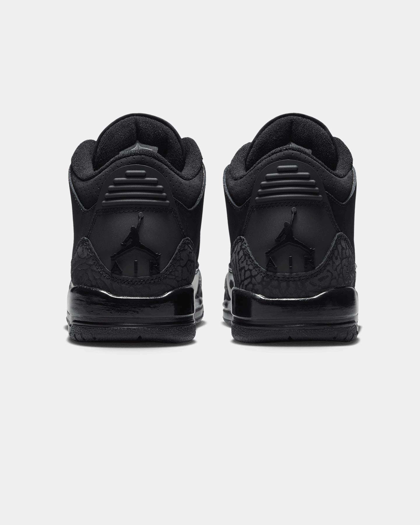 Vulcanized Construction Jordan Kids' Air Jordan 3 Retro (GS) "Black Cat" Black/Charcoal