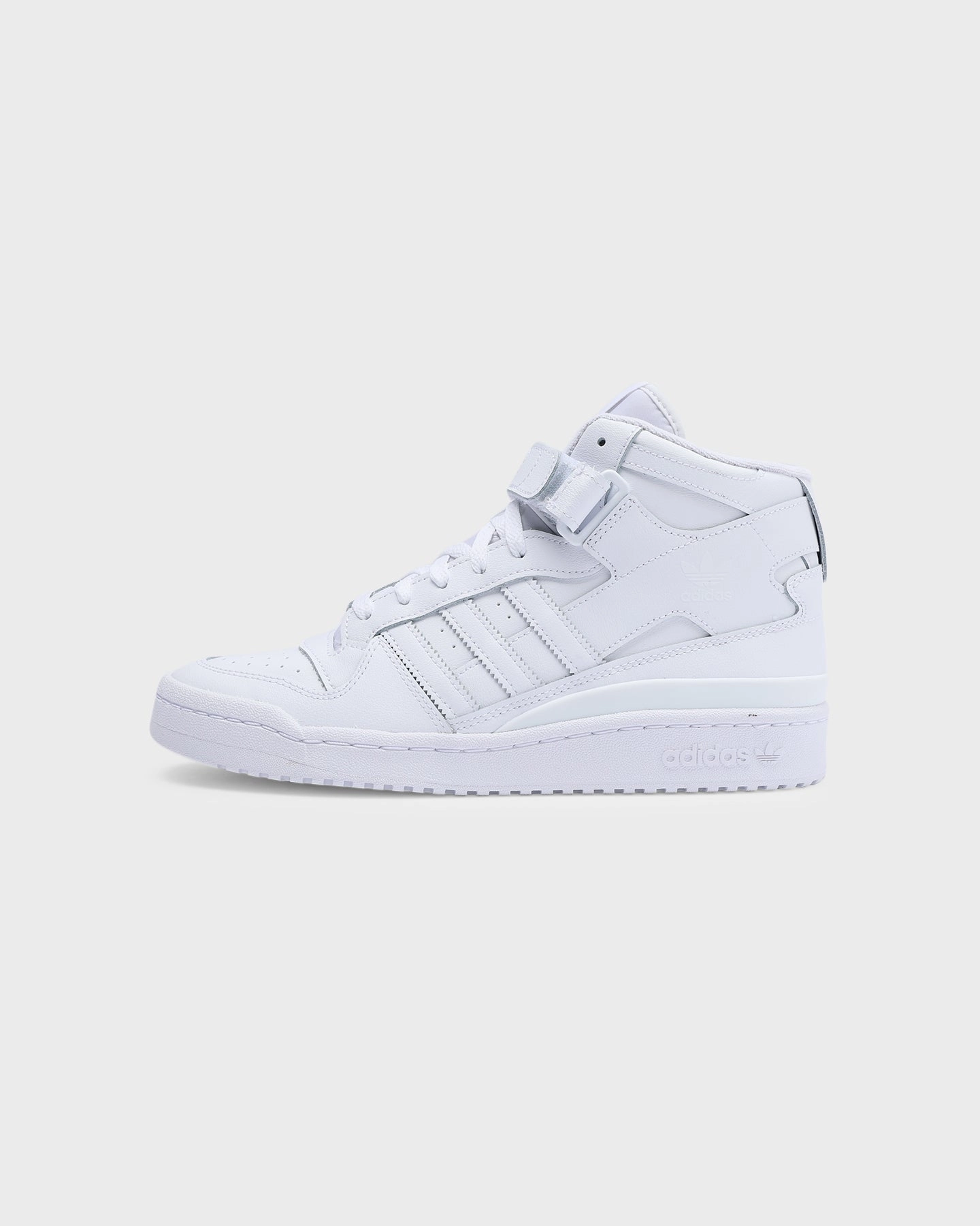 Reinforced toe cap fall fashions Adidas Men's Forum Mid Cloud White / Cloud White / Cloud White