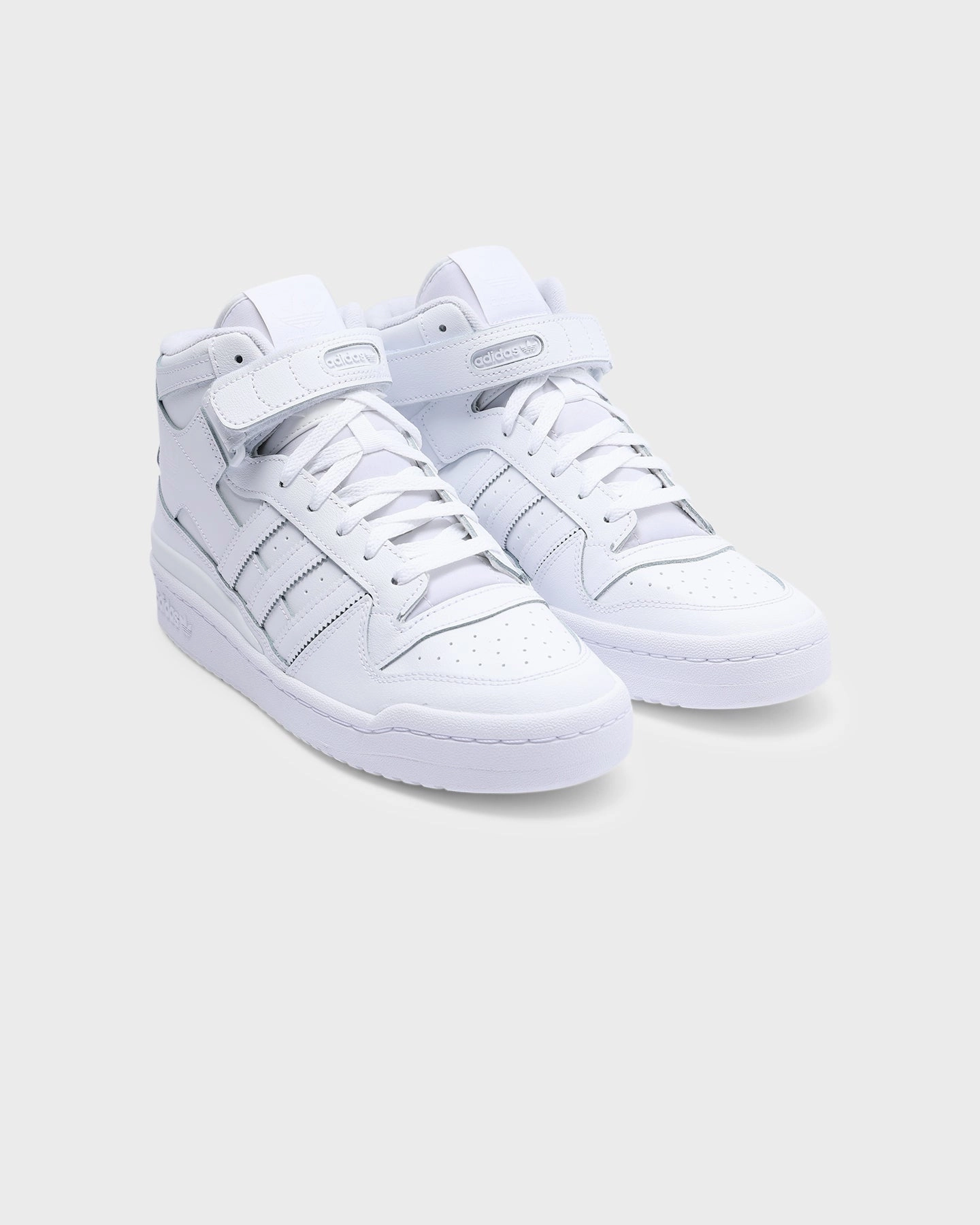 rainy - day shoes Microfiber Interior Adidas Men's Forum Mid Cloud White / Cloud White / Cloud White