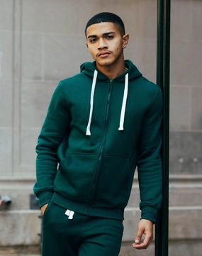 DH Essentials Basic Full-Zip Fleece Hoodie Enhanced Airflow