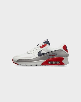 Nike Air Max 90 Summit White/Thunder Blue/Cement Grey Impact Diffusing Midsole Gel Infused Lining