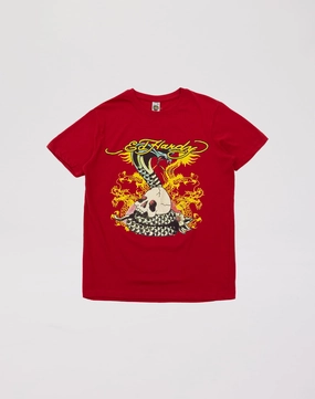 Ed Hardy Cobra Skull Tee Grade-School Hypoallergenic Liner