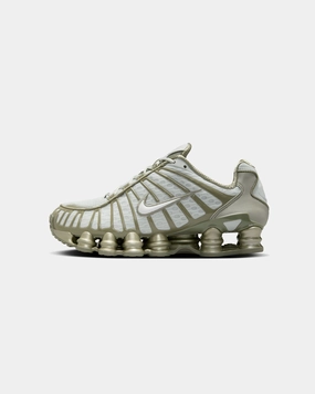 Nike Women's Shox TL "Light Army" Silver/White-Light Army shortest therapeutic