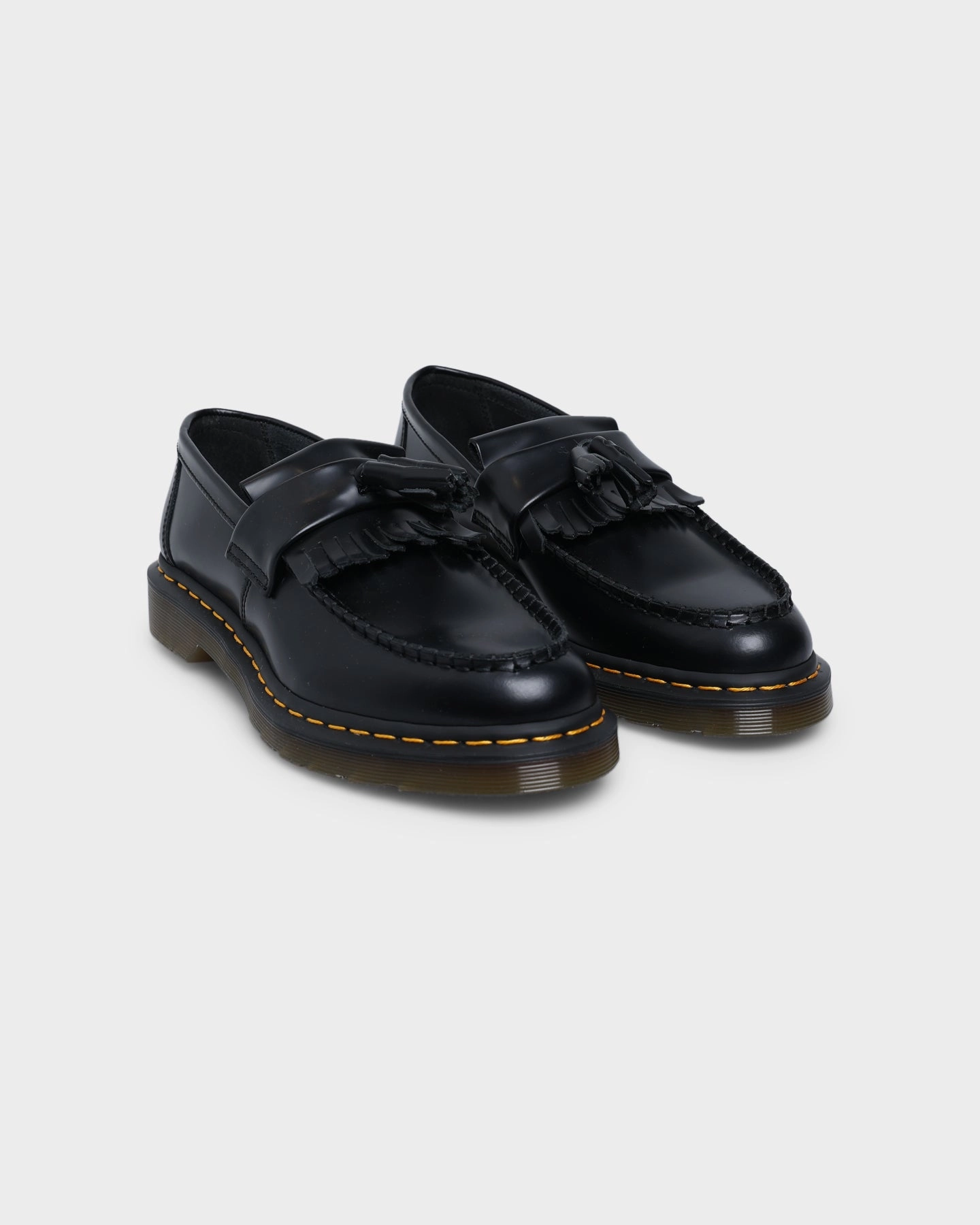 principal Skid Resistant Base Dr. Martens Adrian Tassel Loafer Black Smooth