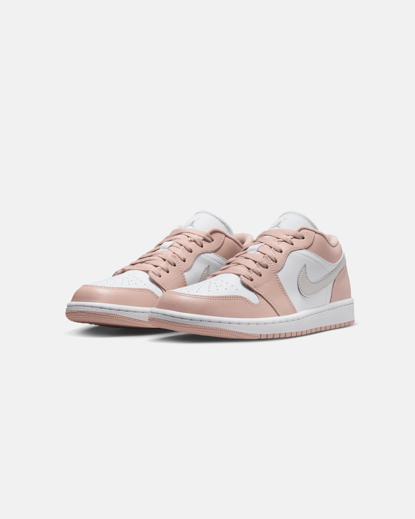Jordan Women's Air Jordan 1 Low "Particle Beige" White/Light Bronze Heat Sealed Seams quality - level