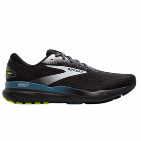Sport Enthusiast Brooks Men's 110418 046 Ghost 16 Black Ebony Blue Cushion Support Running Shoes
