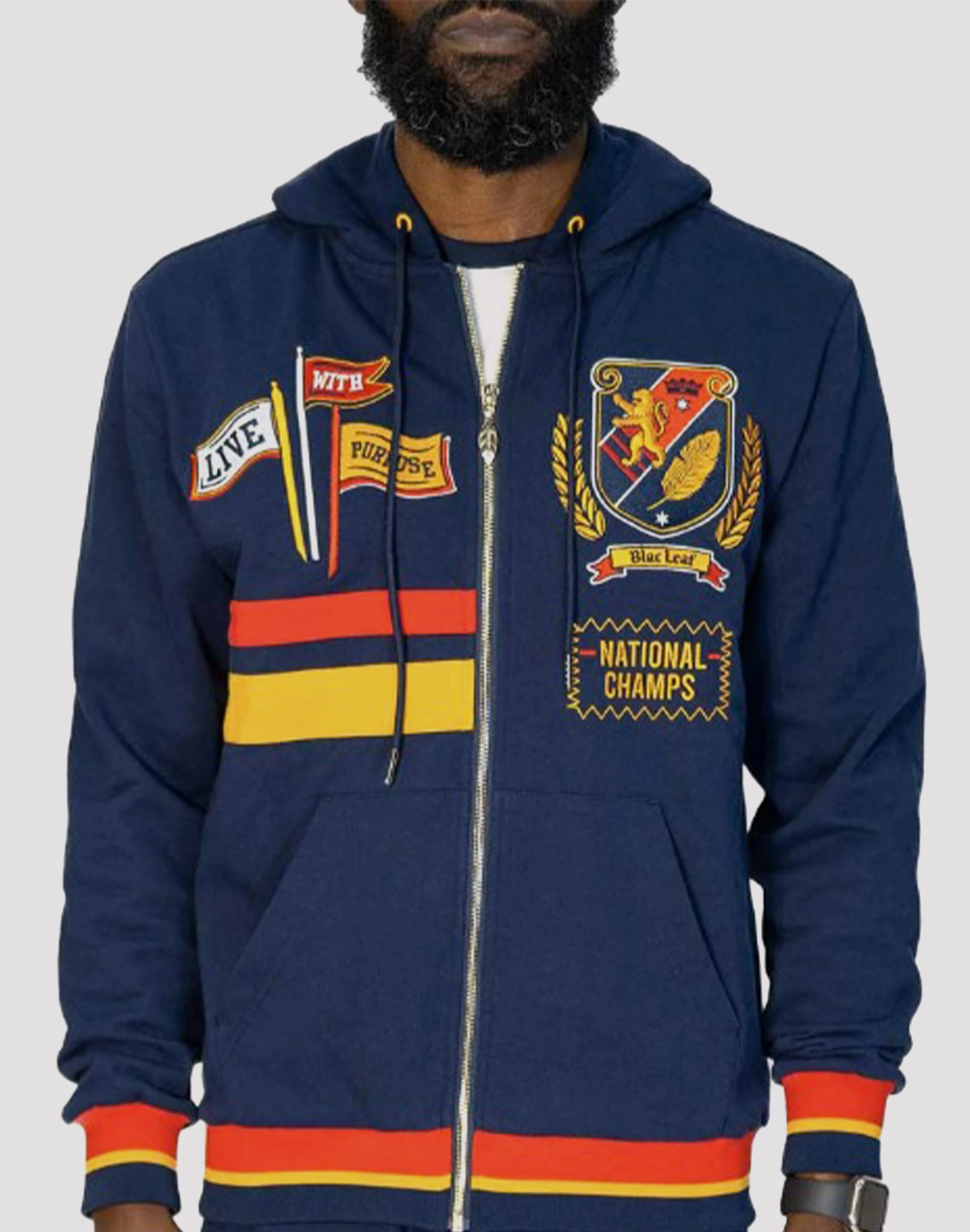 Seamless Upper Design Performance Wear Blac Leaf National Champs Hoodie