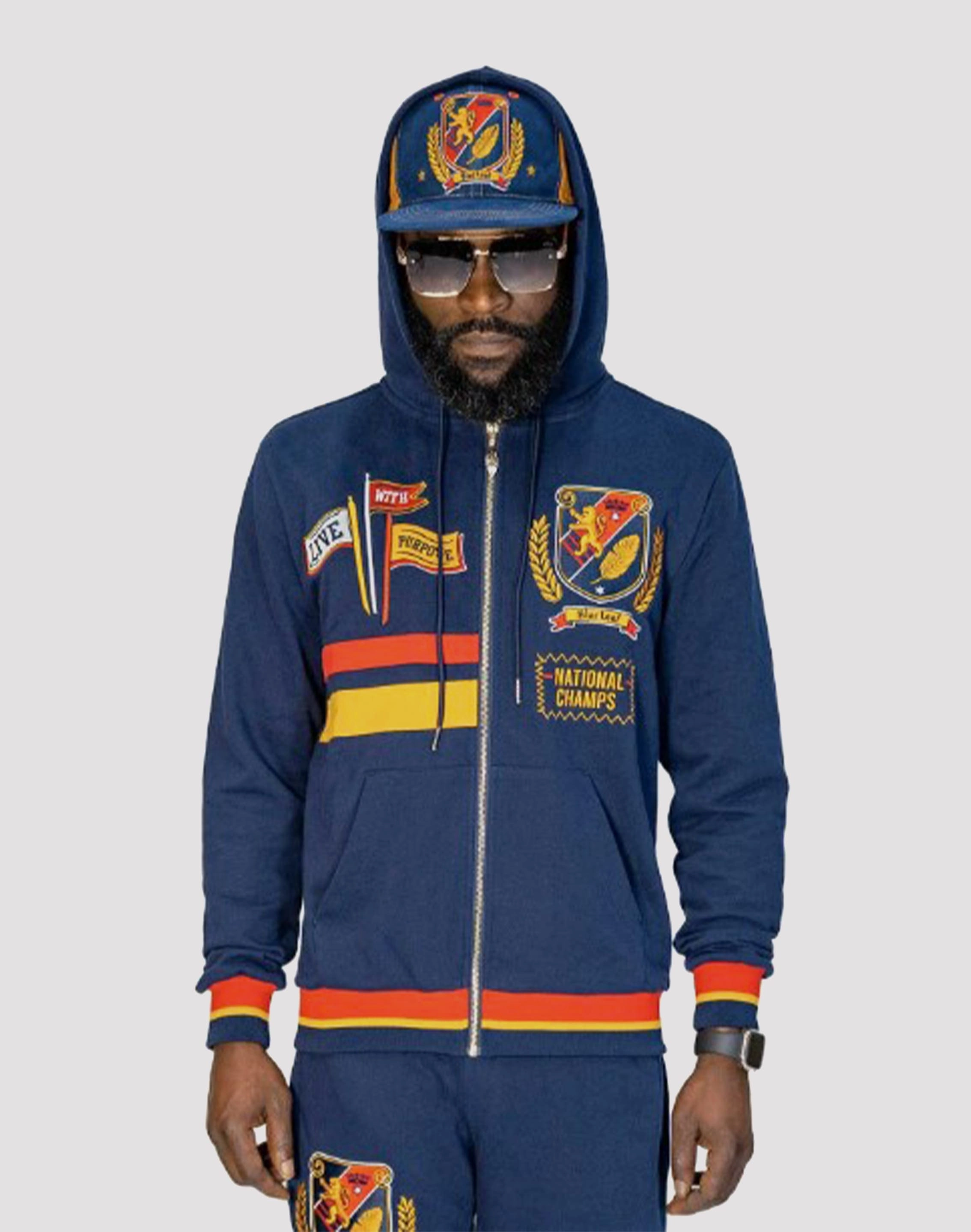 Impact Resistant Design Impact Diffusion Blac Leaf National Champs Hoodie