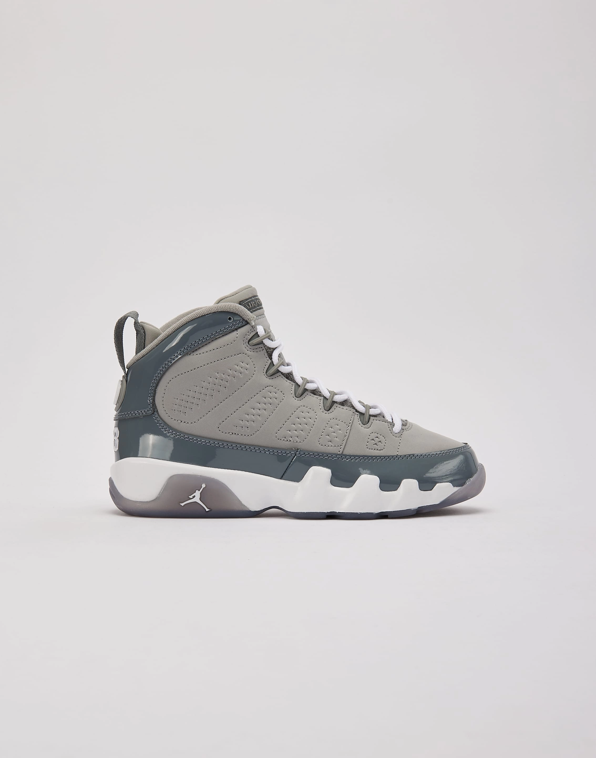 Ventilated Design Indoor Outdoor Jordan Air Jordan 9 Retro 'Cool Grey' Grade-School