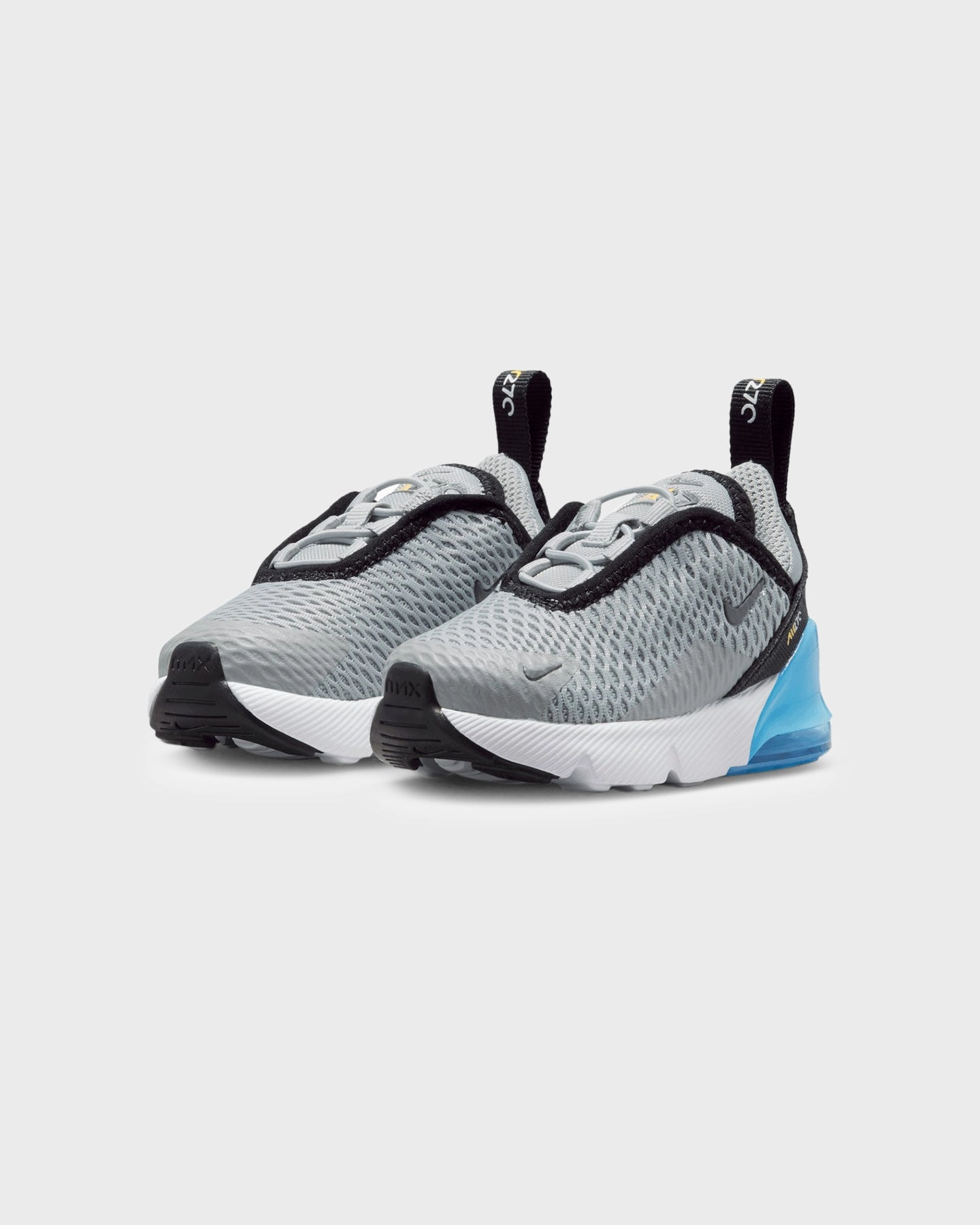 Durable Upper Material Nike Infants' Air Max 270 (TD) Lt Smoke Grey/Blue