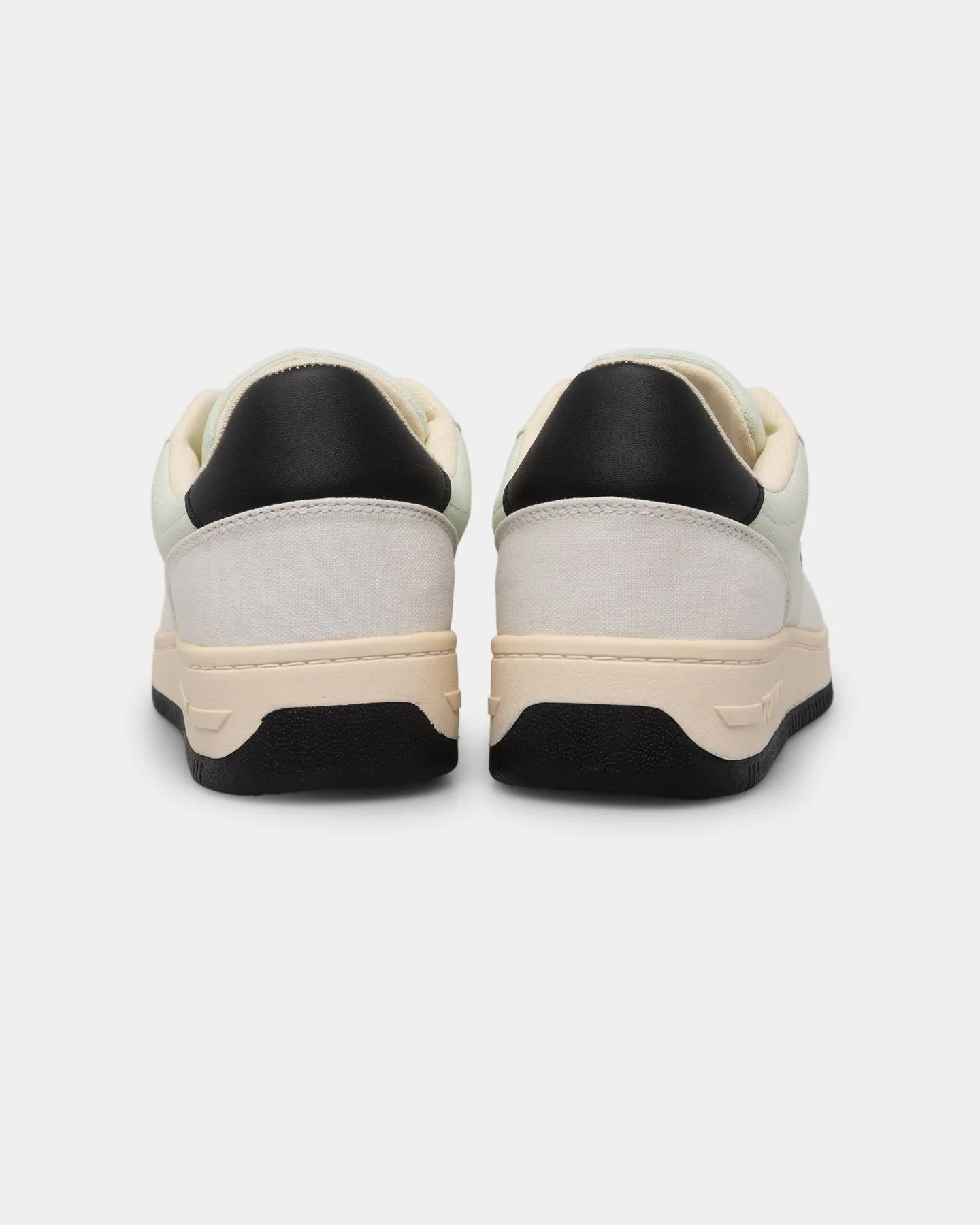 street Tommy Jeans Basketball Canvas Mixed Texture Trainers Ivory