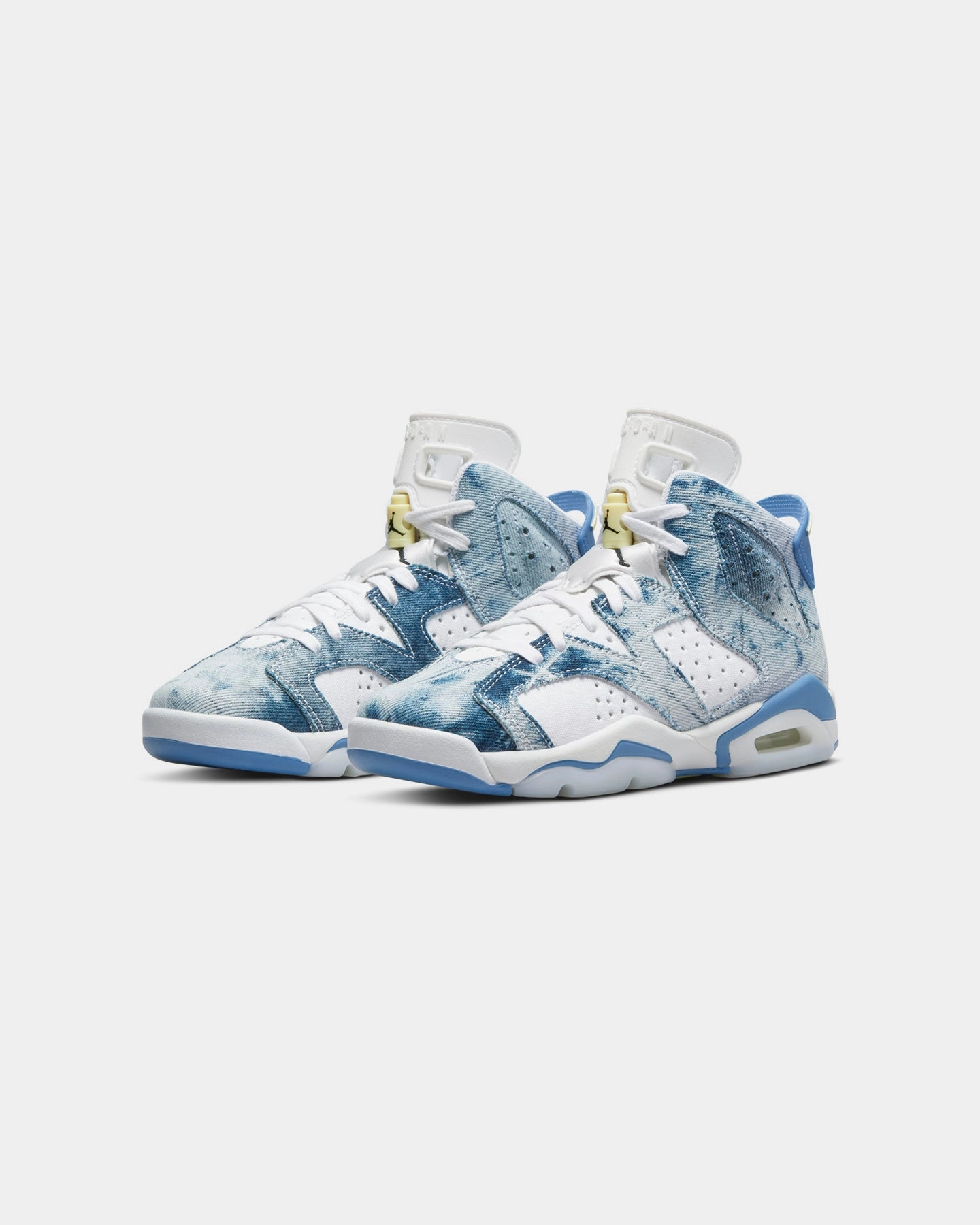 Comfort toe Neutral Walk Jordan Kid's Air Jordan 6 Retro (GS) "Washed Denim" White/Dutch Blue