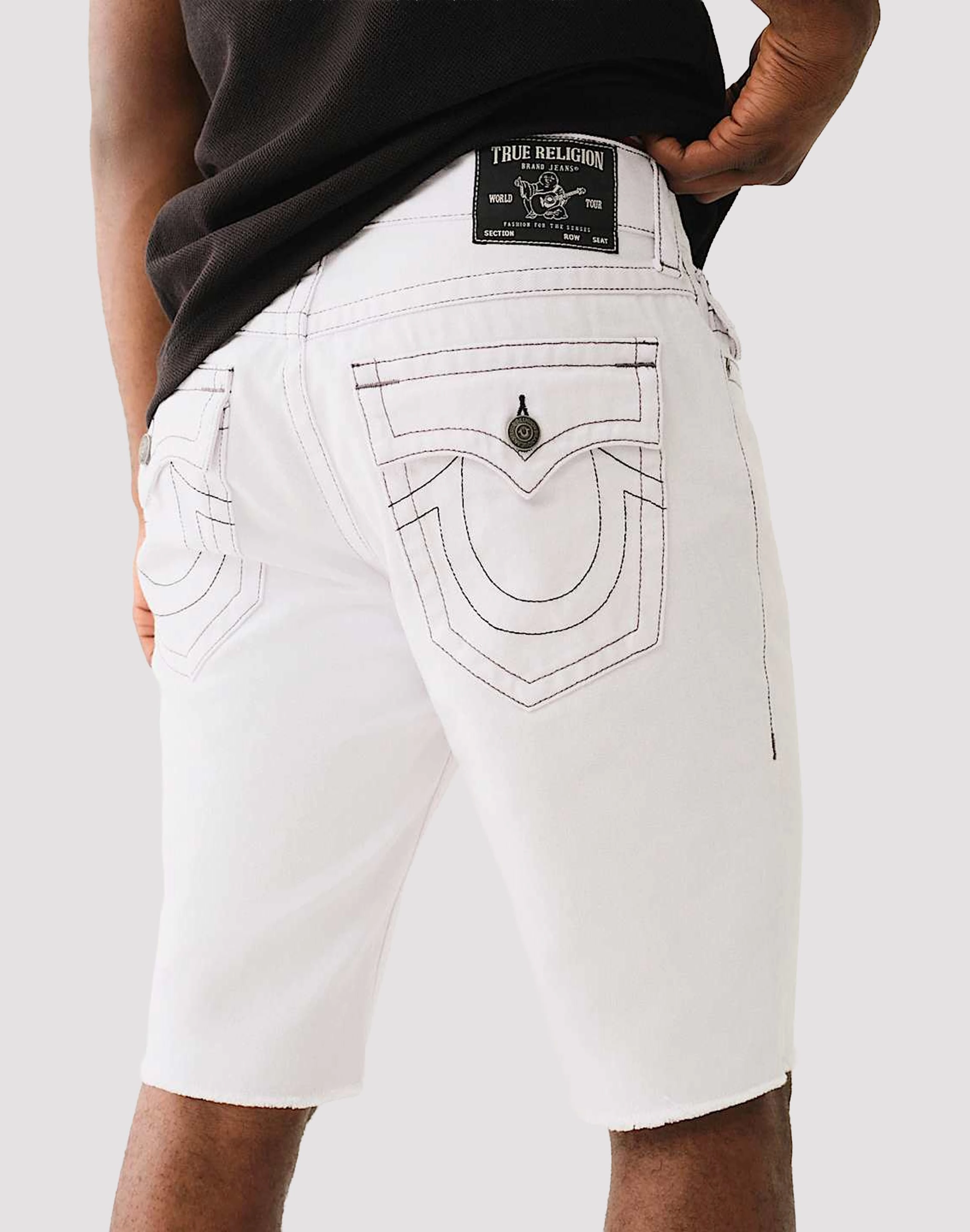 narrow - fitting True Religion Ricky Frayed Flap Shorts