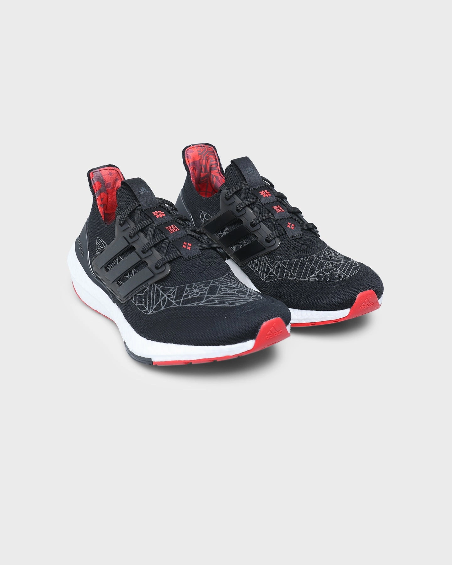 Adidas Ultraboost 21 CNY Core Black / Scarlet Zero Drop Platform