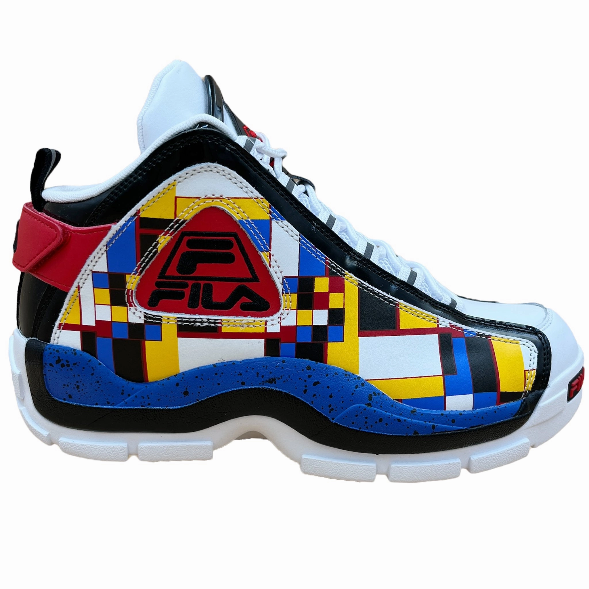 Fila Men's 1BM01740 Grant Hill 2 Ludi White/Black Basketball Shoes Weightless Running Tech