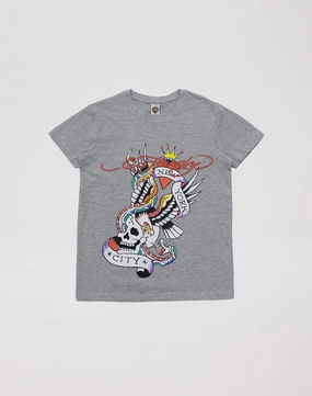 Ed Hardy New York City Tee Grade-School heel - cup