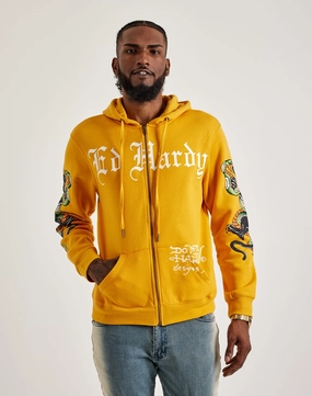 Skid Resistant Base most expensive Ed Hardy Panther Snake Full-Zip Hoodie