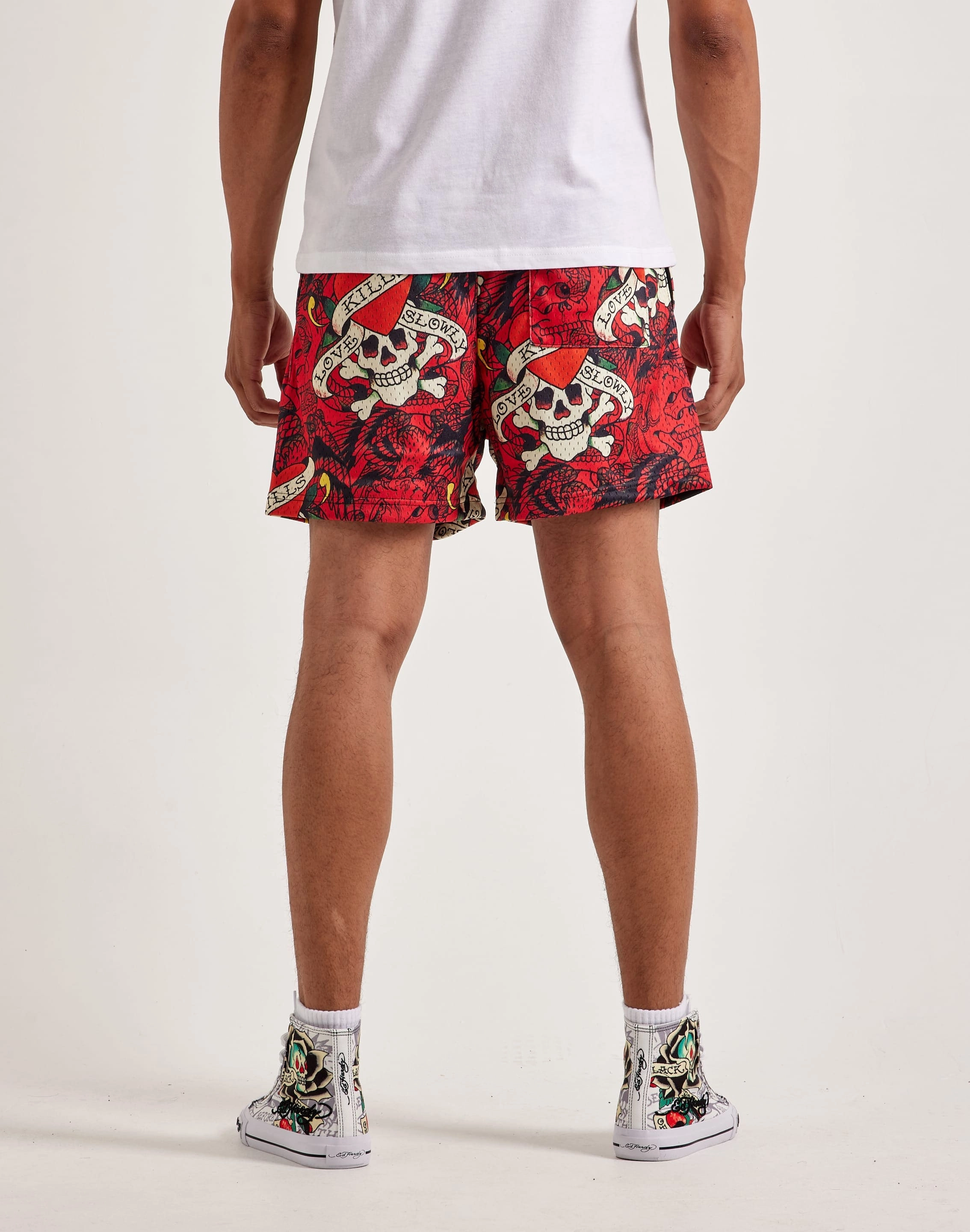 Ed Hardy Skull Mesh Shorts tennis shoes