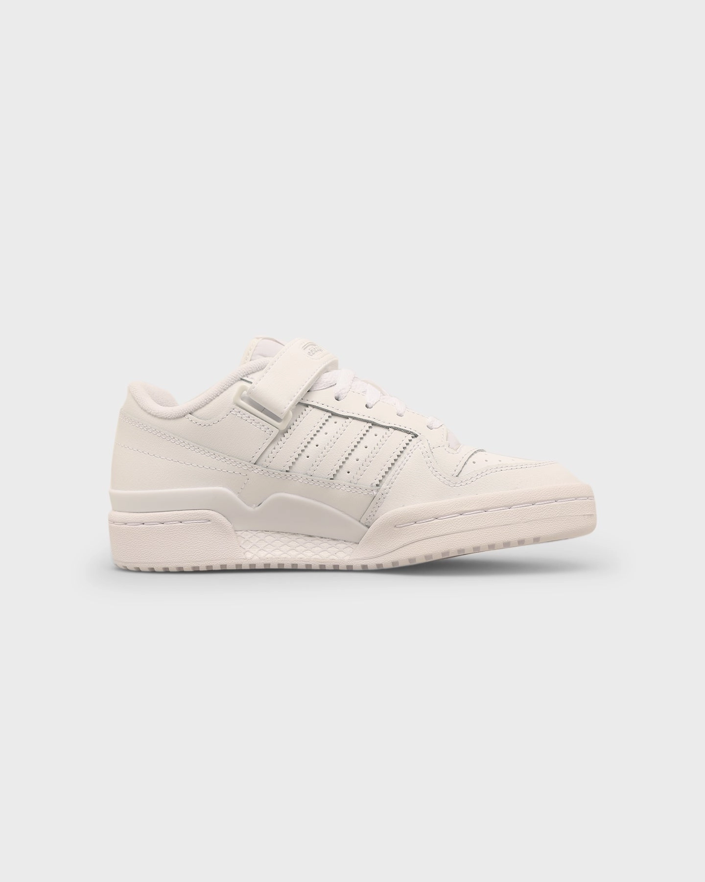 Adidas Kids' Forum Low J (GS) Ftwr White/Ftwr Non Restrictive Upper Lockdown fit