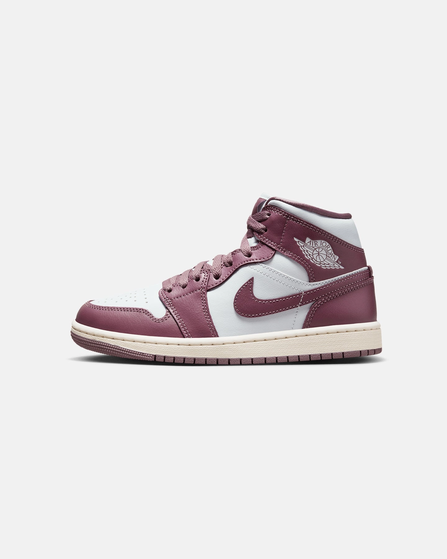 most difficult Jordan Women's Air Jordan 1 Mid "Sky J Mauve" Pure Platinum/Sky J Mauve
