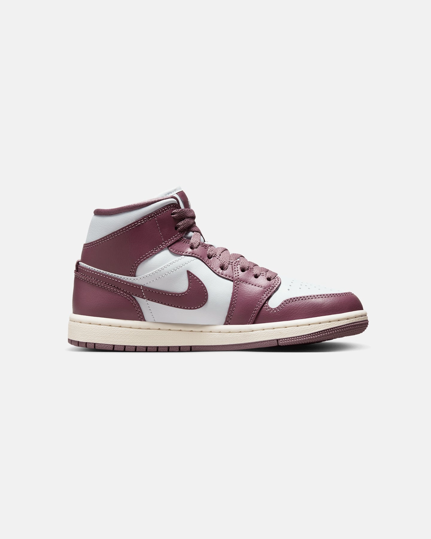 Microfiber Lining Lightweight durability Jordan Women's Air Jordan 1 Mid "Sky J Mauve" Pure Platinum/Sky J Mauve