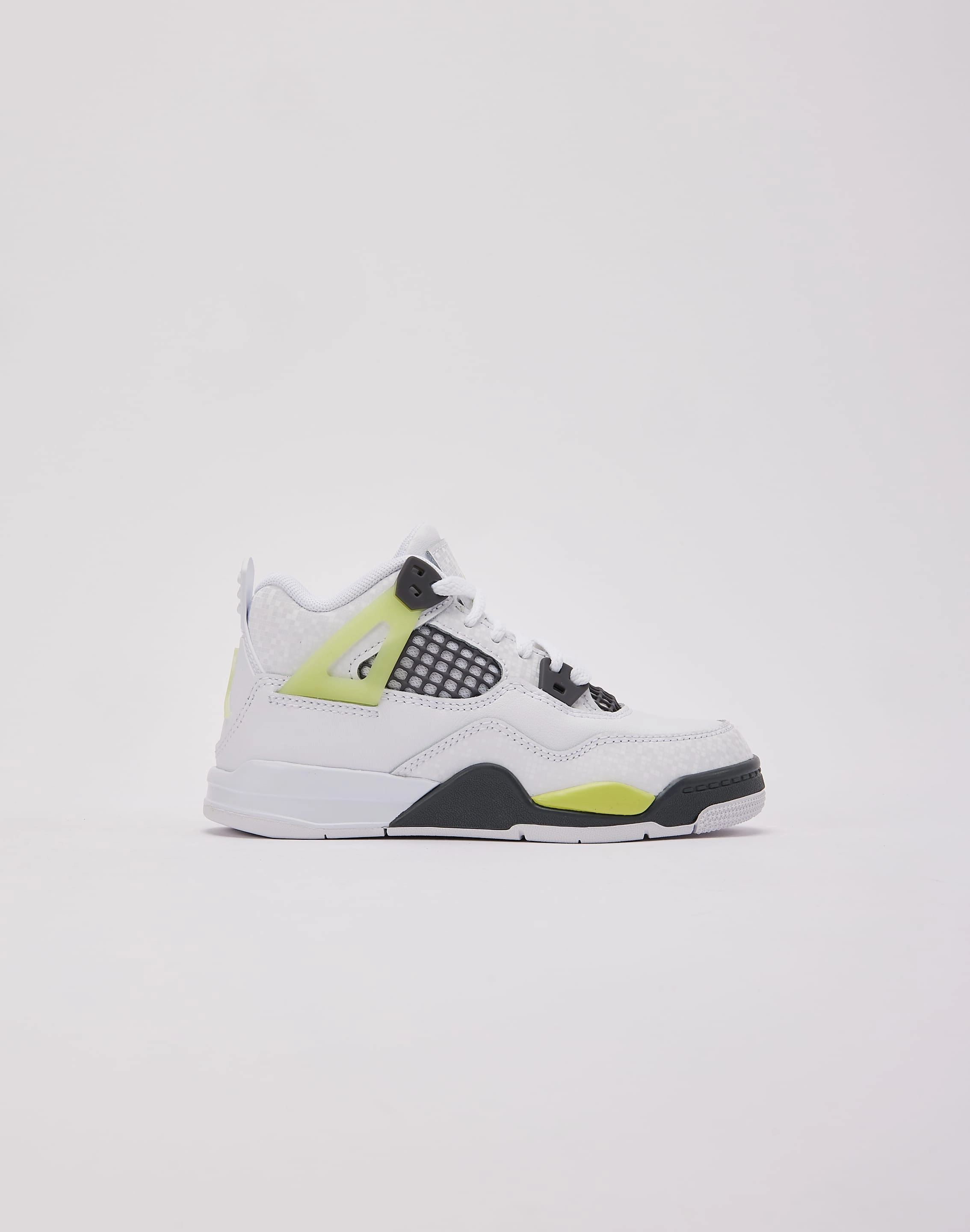 Variable Density Midsole Cushioned Jordan Air Jordan 4 Retro 'Light Lemon Twist' Pre-School