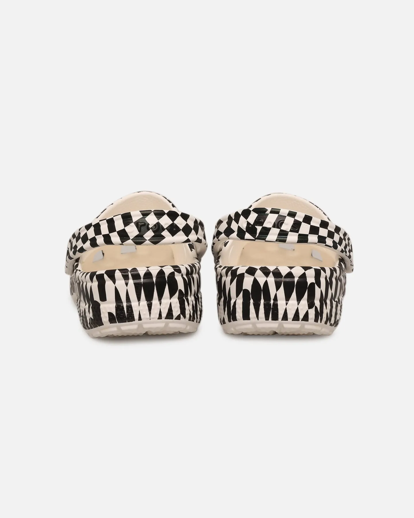 Loafer Style All-day Comfort Crocs Class Warped Check Classic Clog White/Black