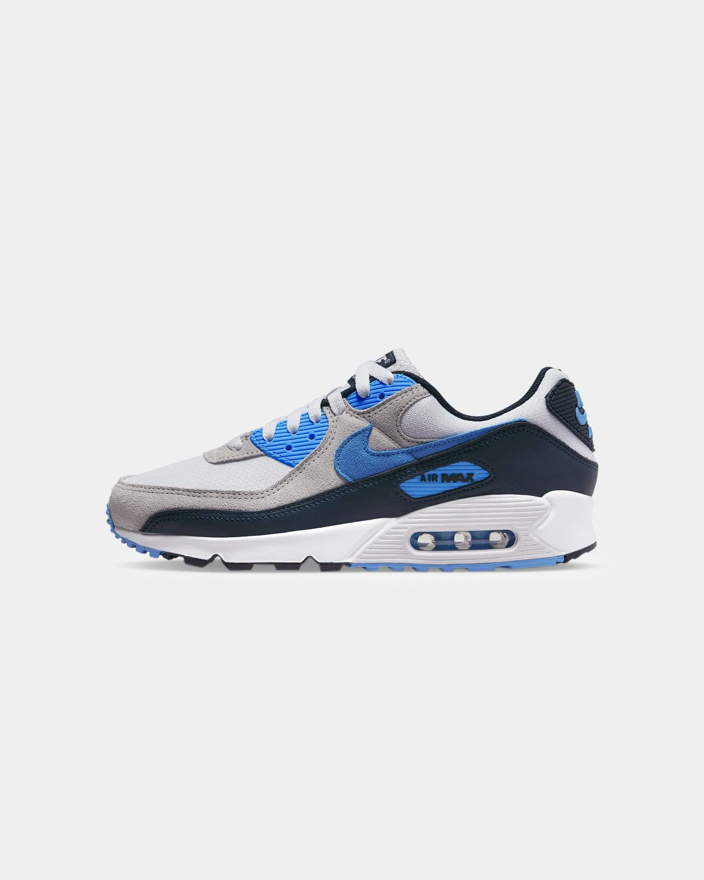 Nike Air Max 90 White/University Blue Adjustable winter style statements