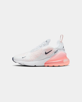 Ankle Hugging Fit Nike Women's Air Max 270 White/Midnight Navy-Atmosphere